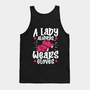 A Lady Always Wears Gloves Tank Top